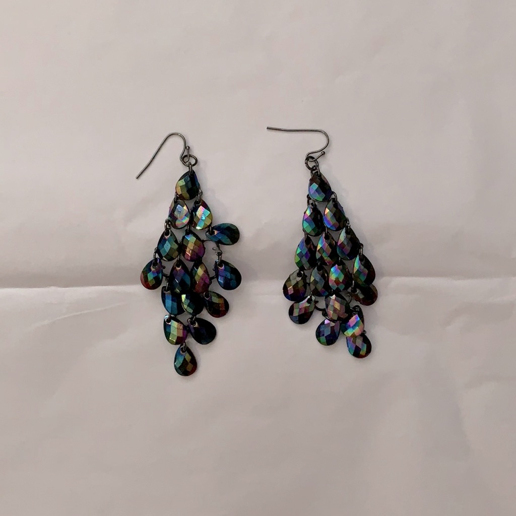 Multilayer Dangle Earrings.